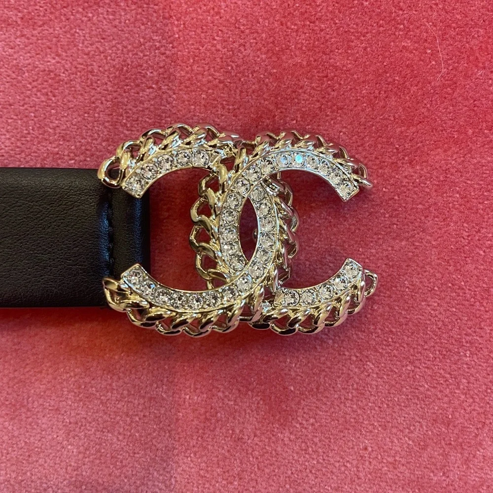 Chanel Black Belt with CC Buckle. Brand new,  highly sought after! - Picture 8 of 12